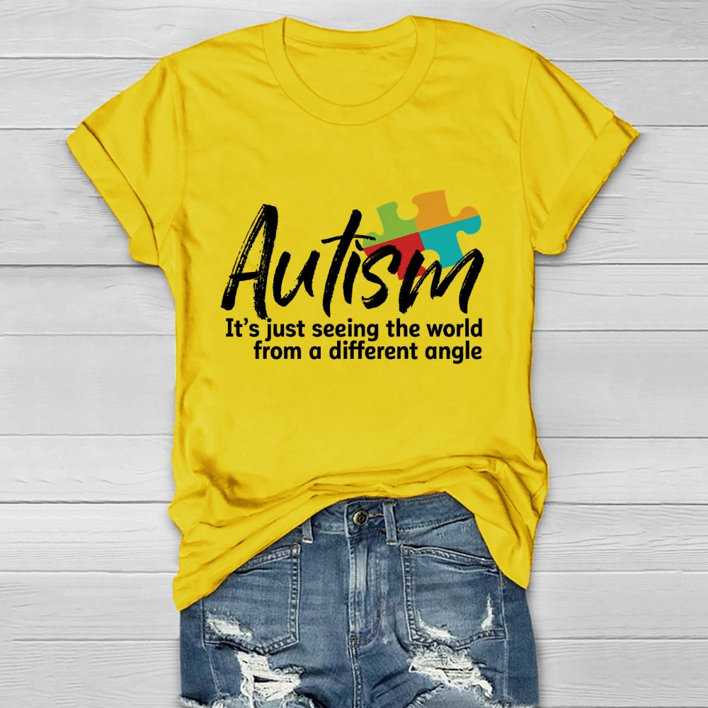Autism Seeing The World From A Different Angle Healthwear T-shirt