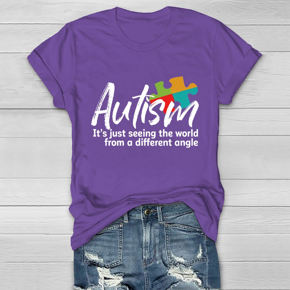 Autism Seeing The World From A Different Angle Healthwear T-shirt