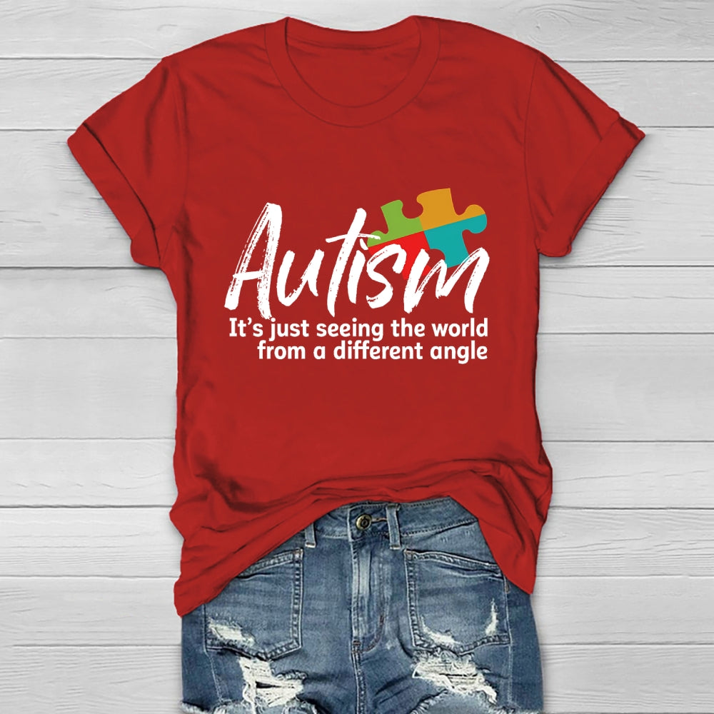 Autism Seeing The World From A Different Angle Healthwear T-shirt
