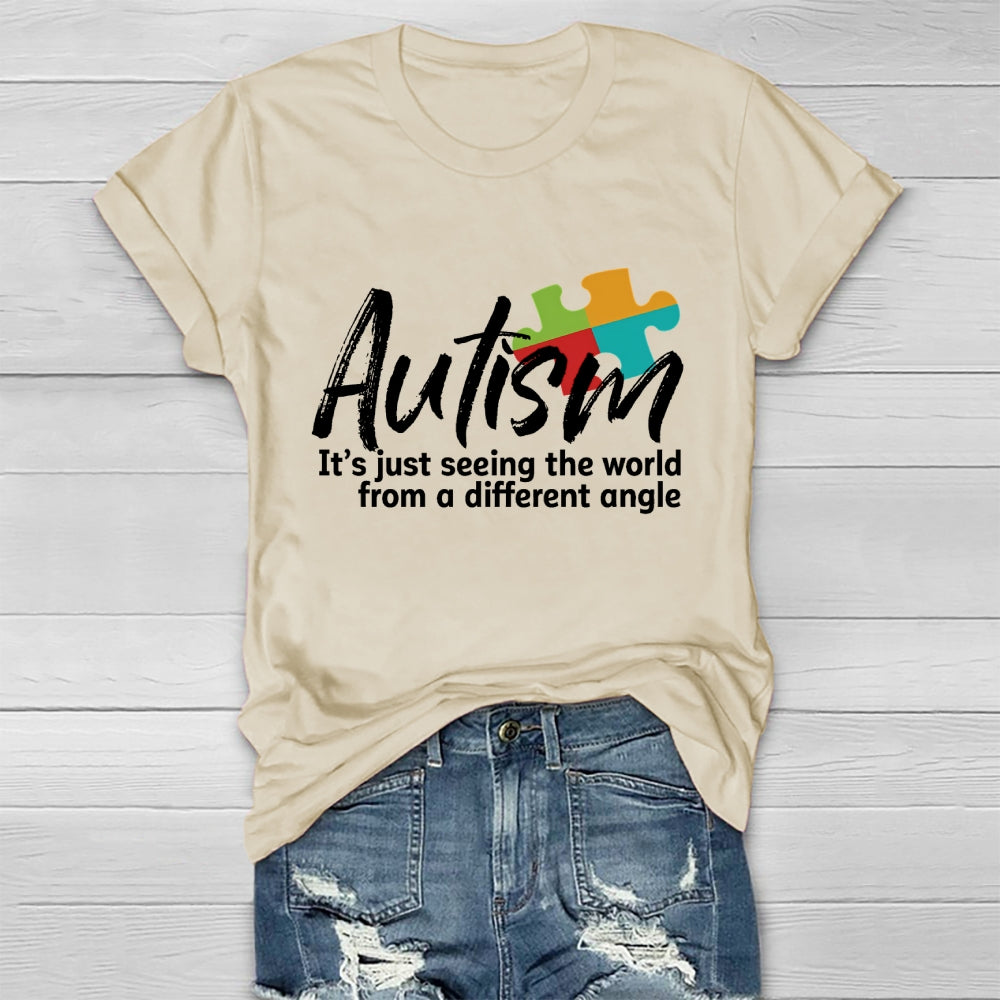 Autism Seeing The World From A Different Angle Healthwear T-shirt