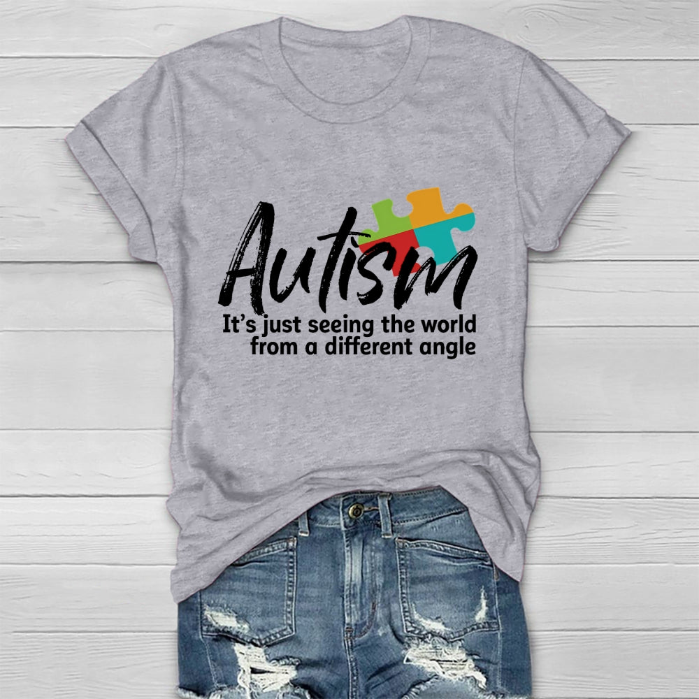 Autism Seeing The World From A Different Angle Healthwear T-shirt