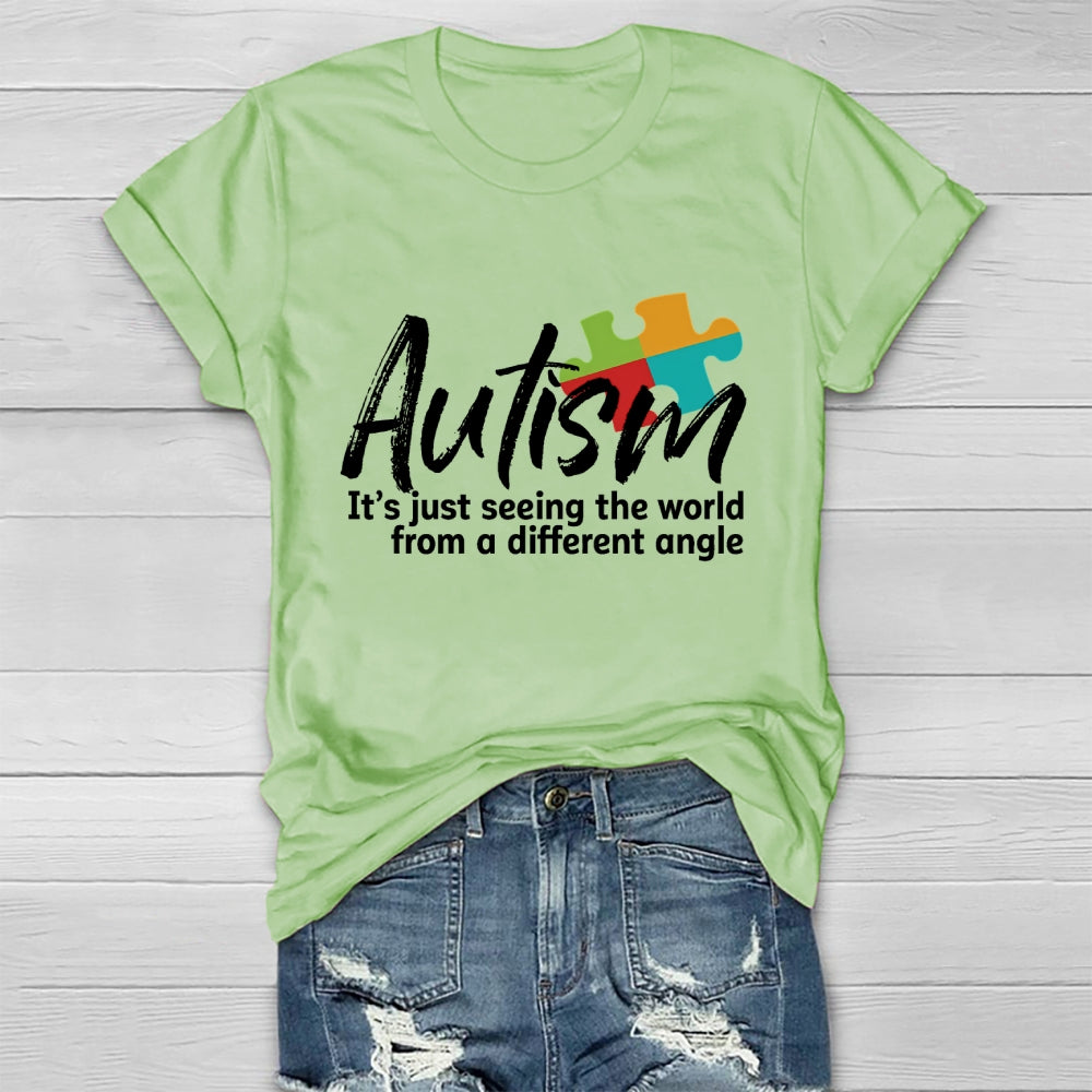 Autism Seeing The World From A Different Angle Healthwear T-shirt