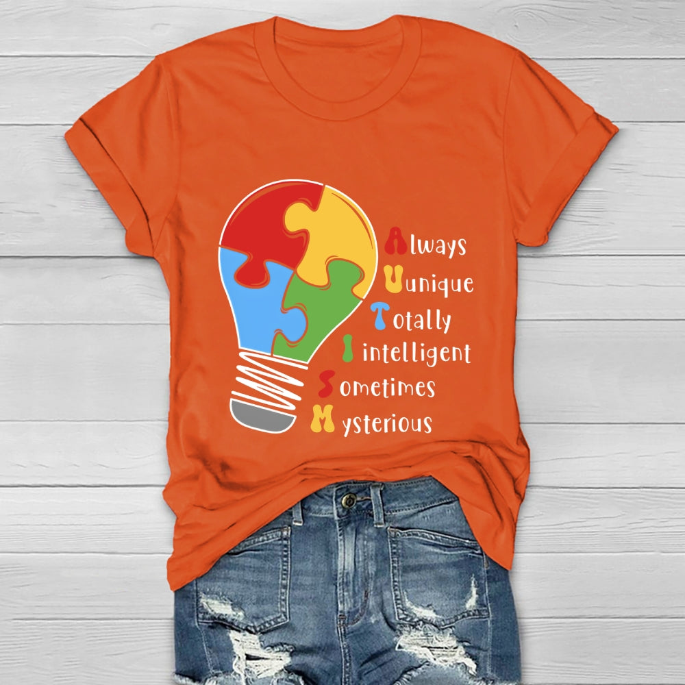 Autism Always Unique Totally Interesting Sometime Mysterious Healthwear T-shirt