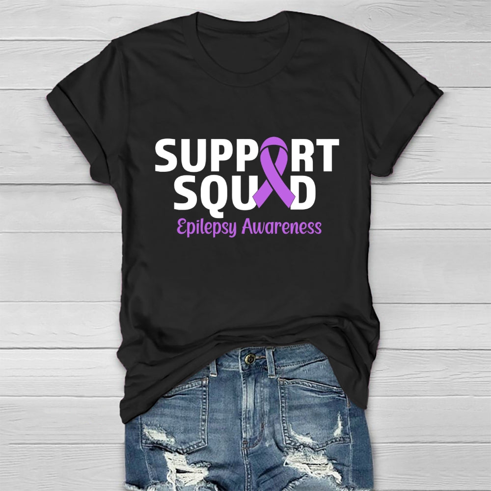 Support Squad Epilepsy Awareness Healthwear T-shirt