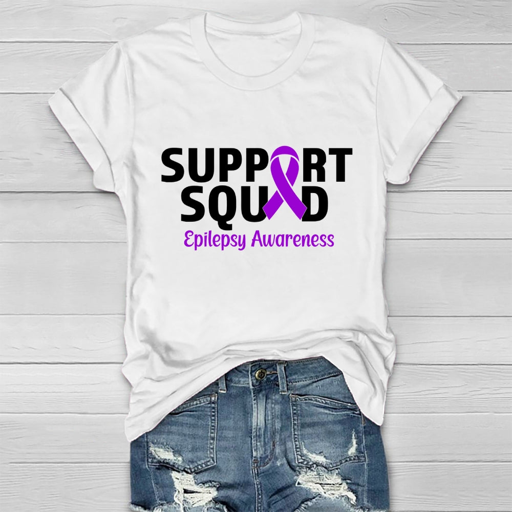 Support Squad Epilepsy Awareness Healthwear T-shirt
