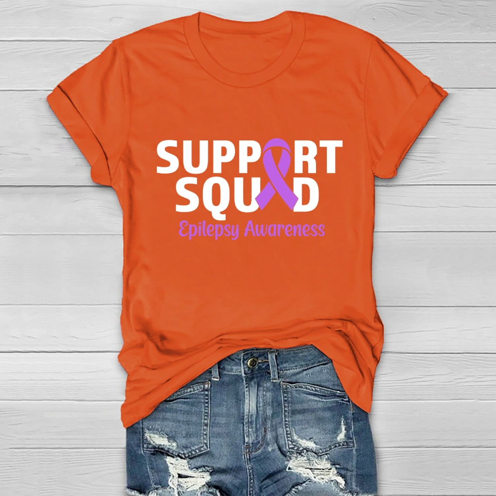 Support Squad Epilepsy Awareness Healthwear T-shirt