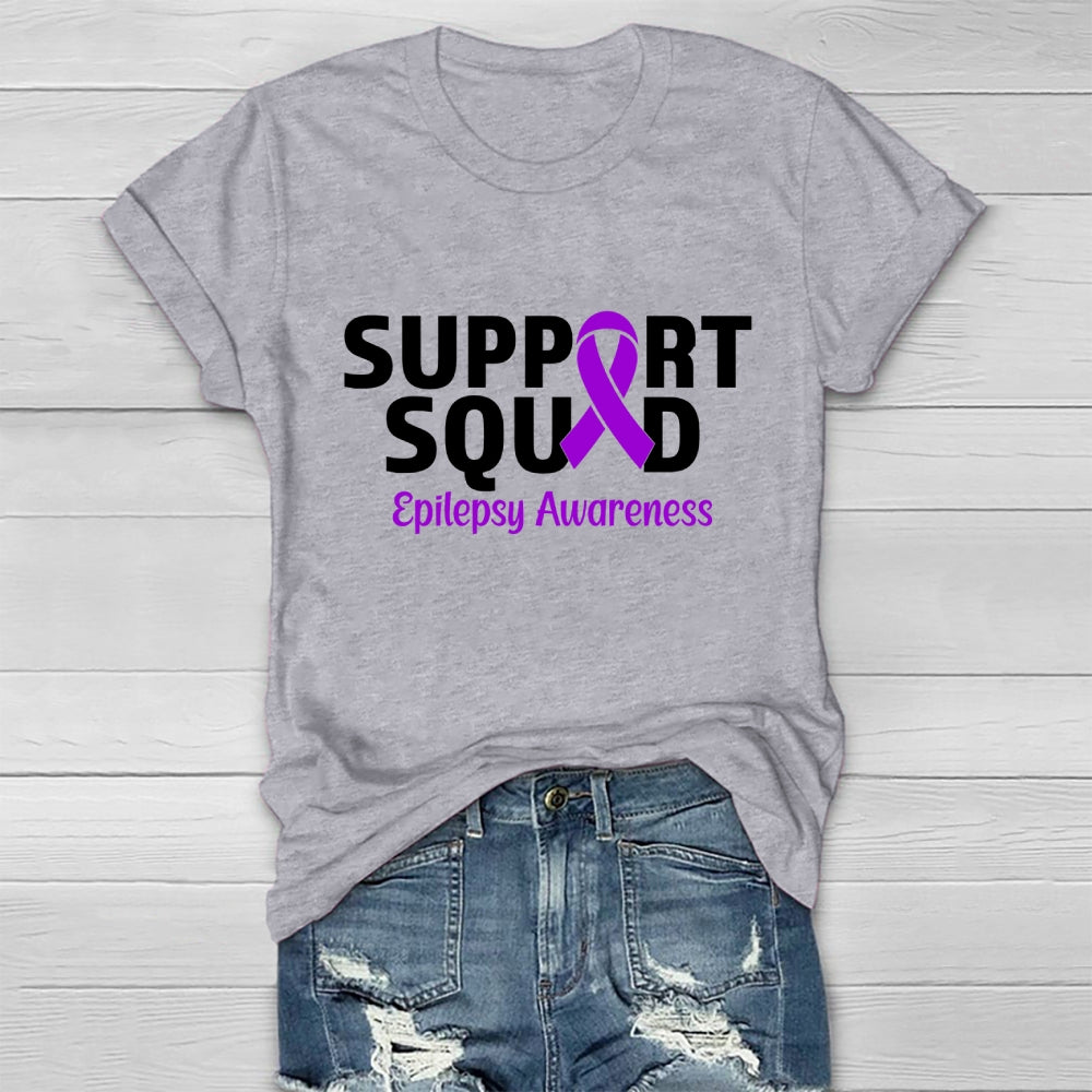 Support Squad Epilepsy Awareness Healthwear T-shirt