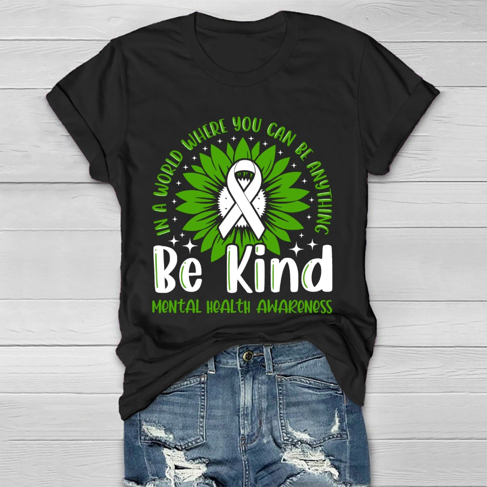 Be Kind Mental Health Gift Awareness Healthwear T-shirt