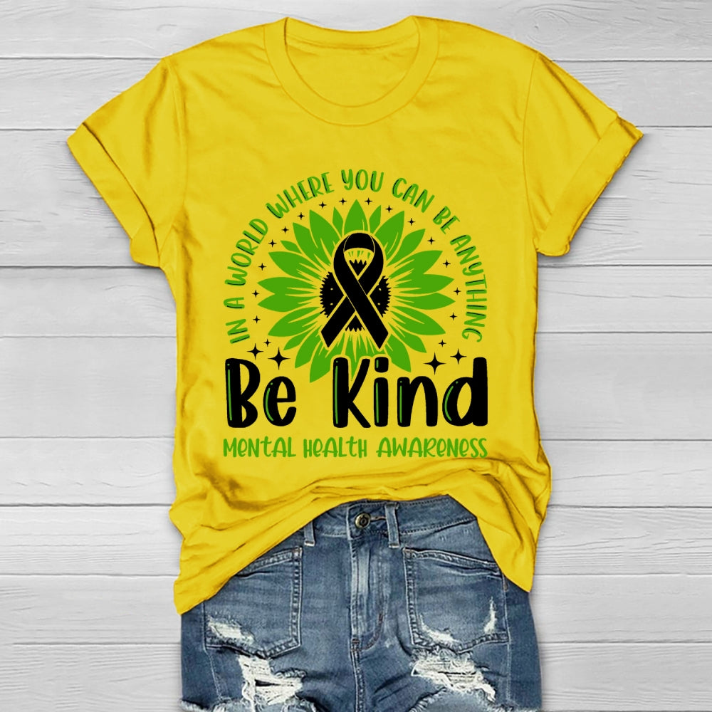 Be Kind Mental Health Gift Awareness Healthwear T-shirt