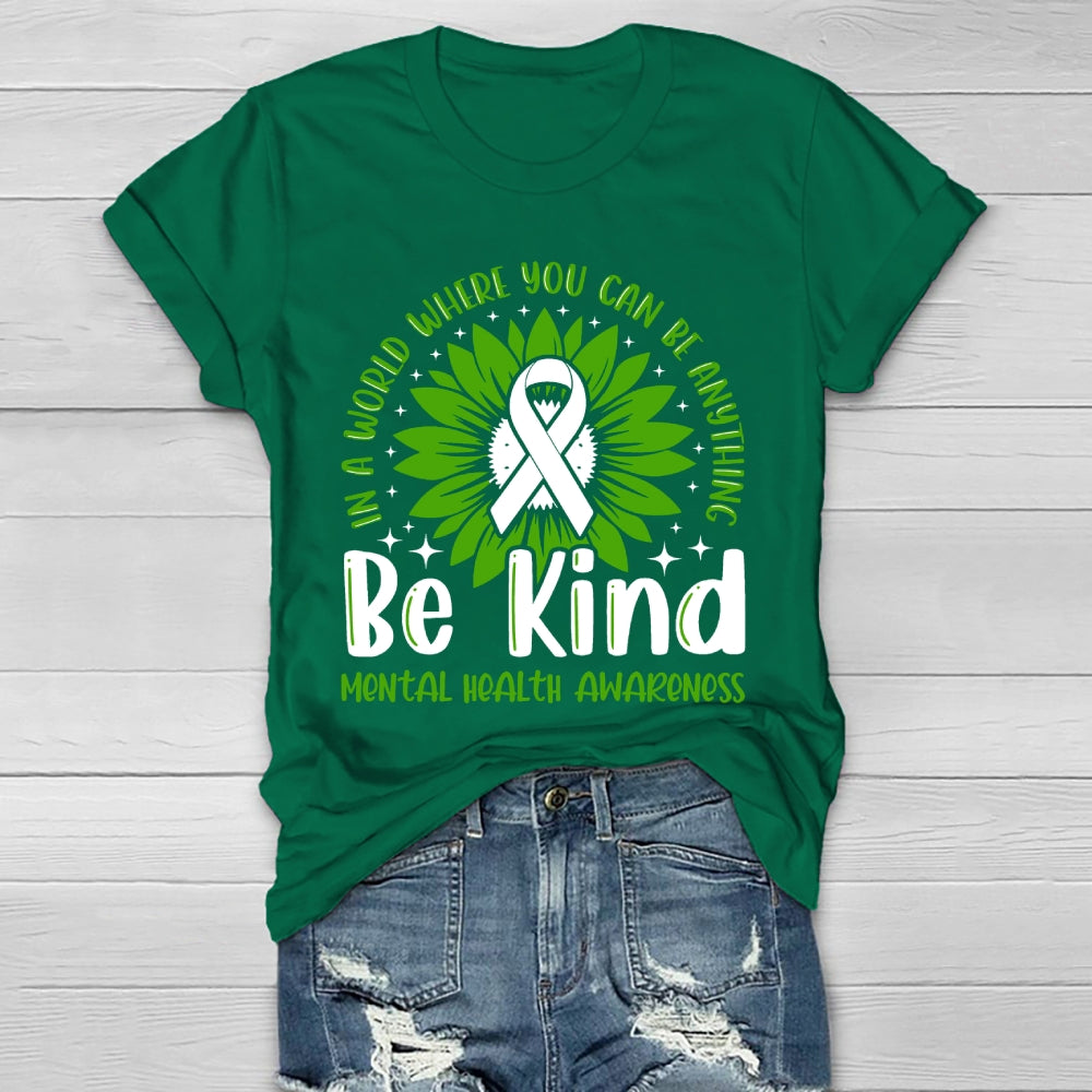 Be Kind Mental Health Gift Awareness Healthwear T-shirt