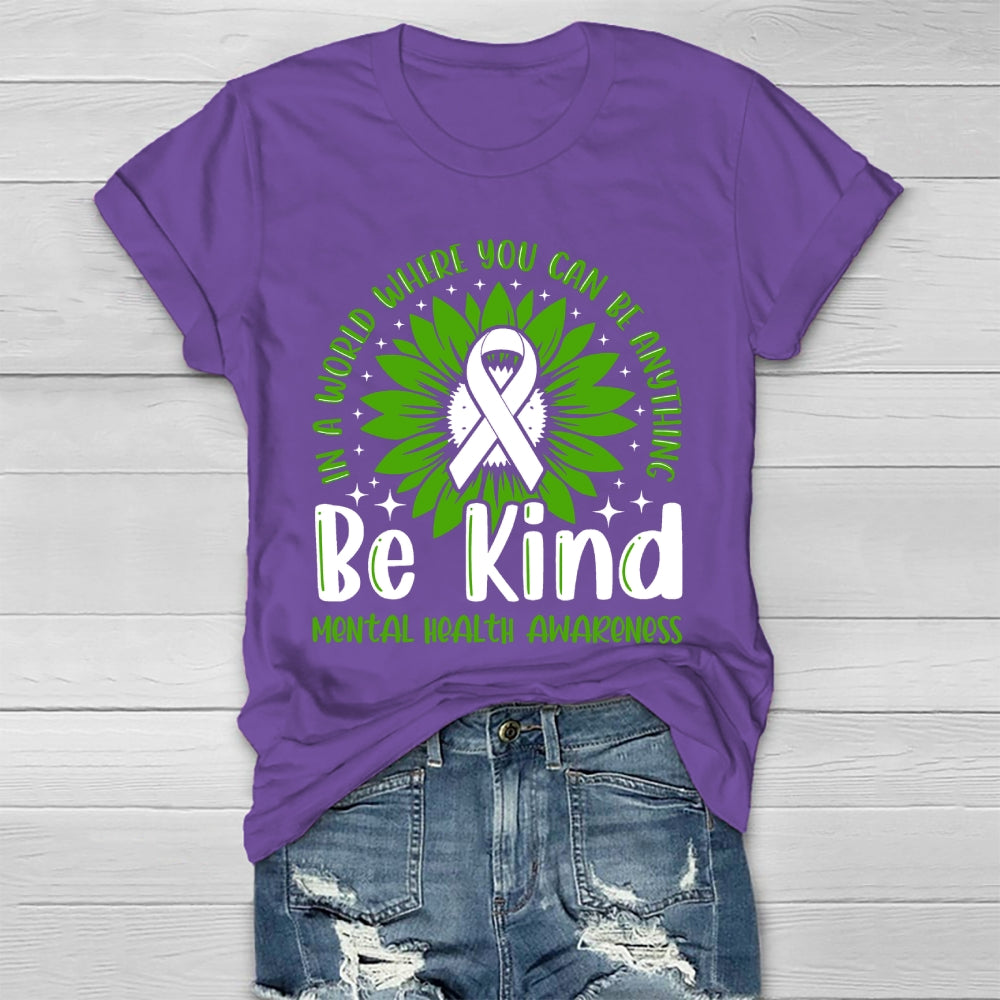 Be Kind Mental Health Gift Awareness Healthwear T-shirt