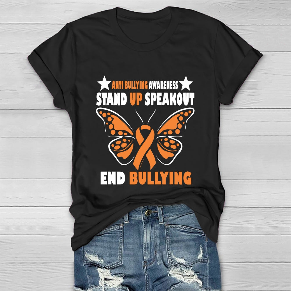 Anti Bullying Stand Up Speak Out Bully Awareness Healthwear T-shirt
