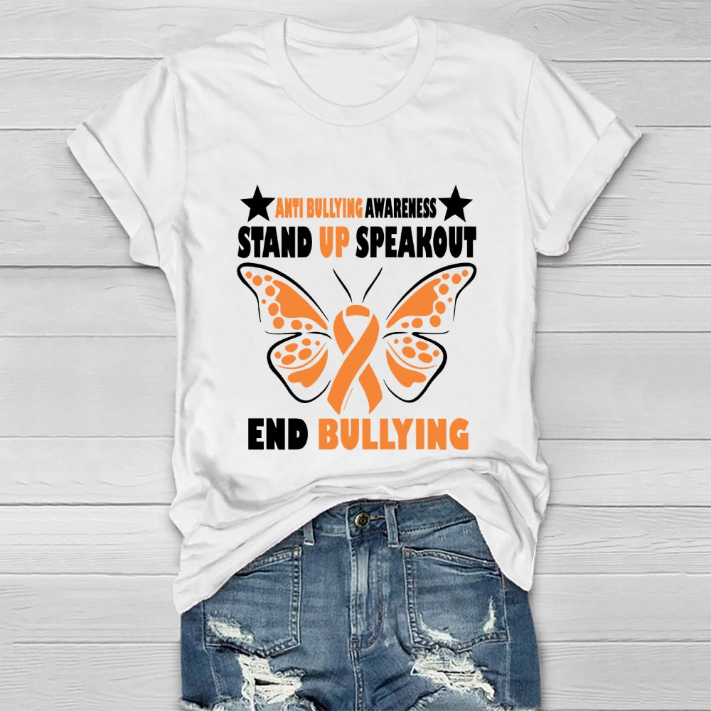 Anti Bullying Stand Up Speak Out Bully Awareness Healthwear T-shirt