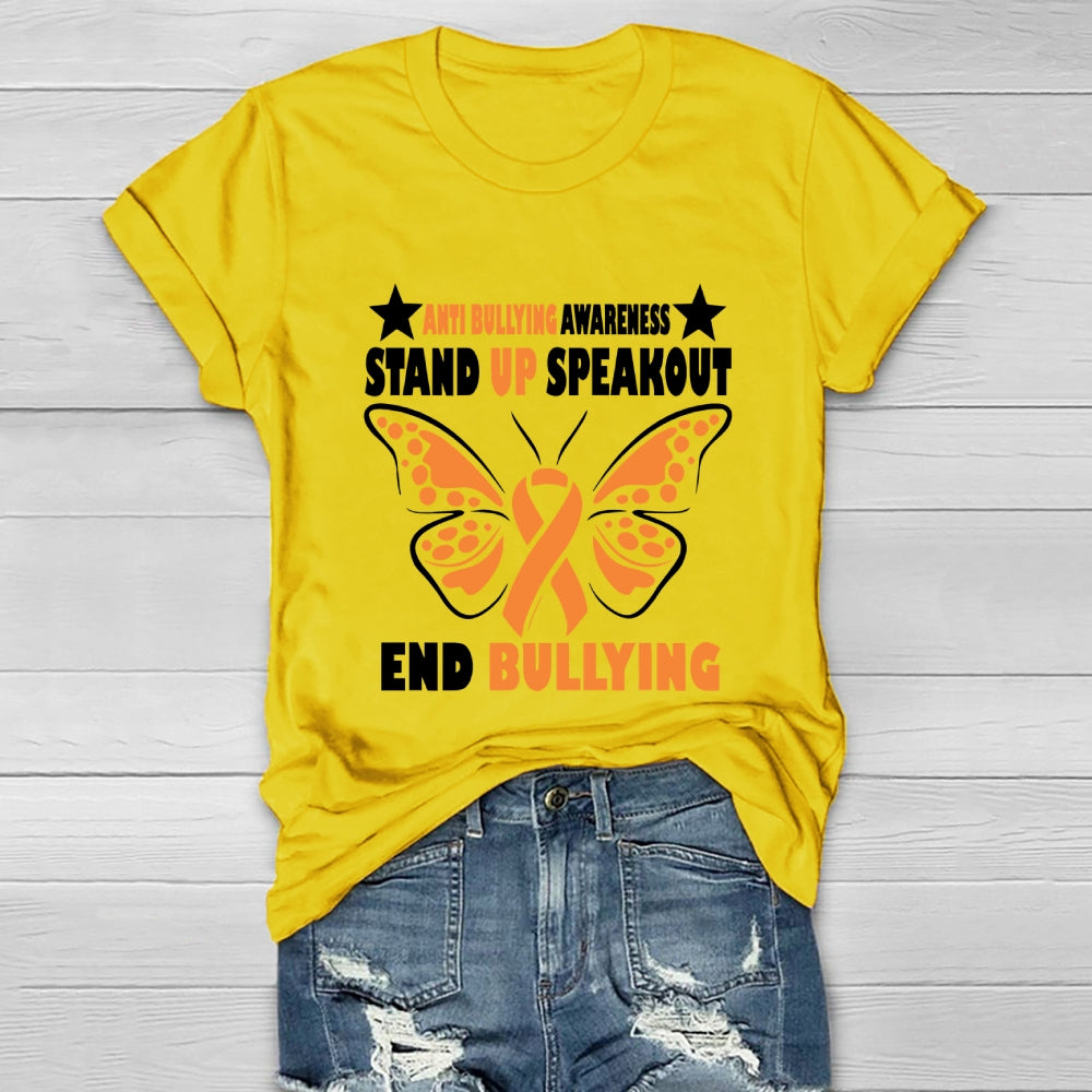 Anti Bullying Stand Up Speak Out Bully Awareness Healthwear T-shirt
