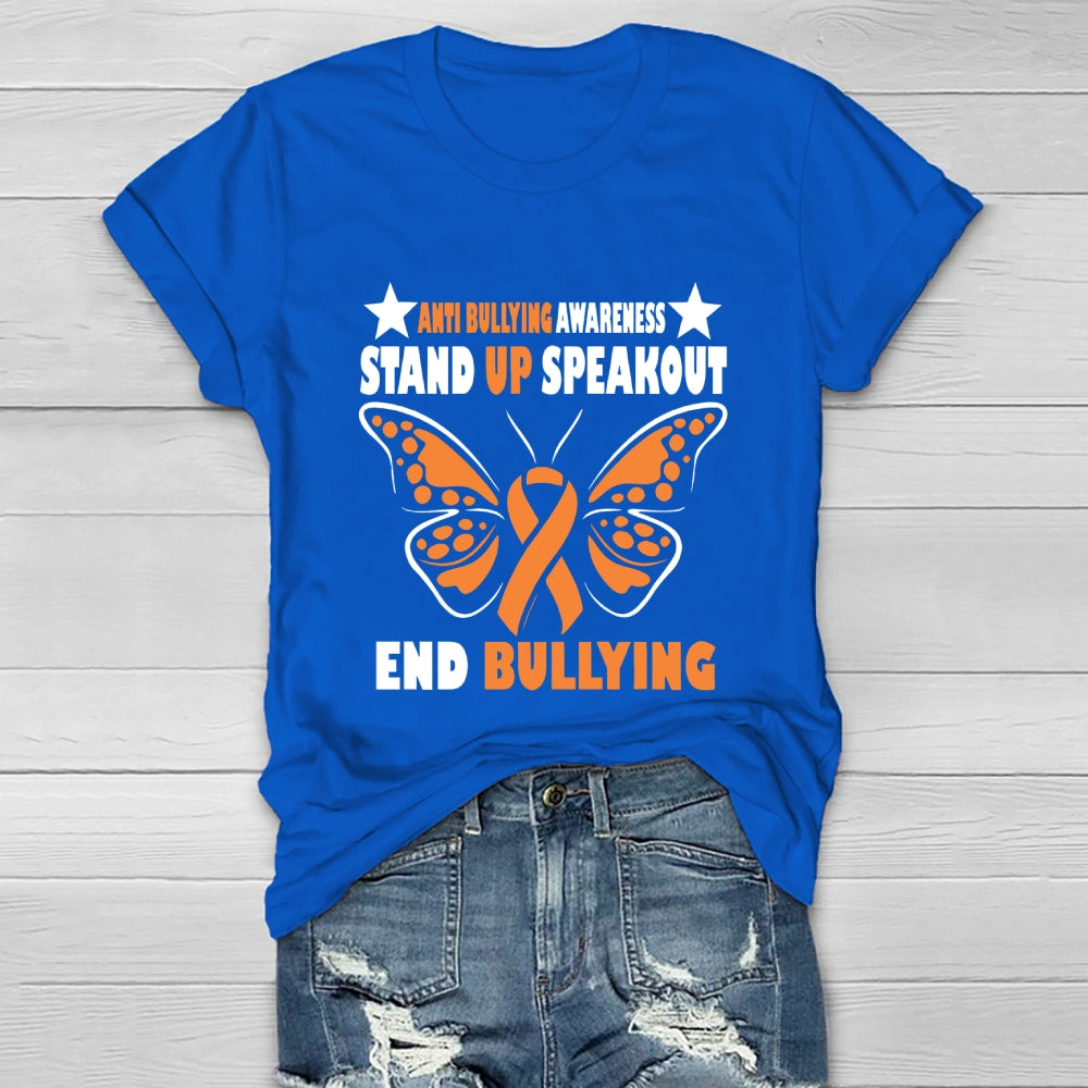 Anti Bullying Stand Up Speak Out Bully Awareness Healthwear T-shirt