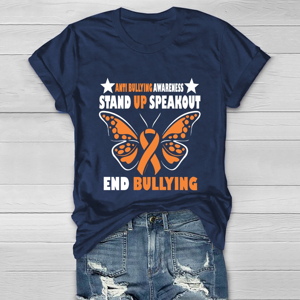 Anti Bullying Stand Up Speak Out Bully Awareness Healthwear T-shirt