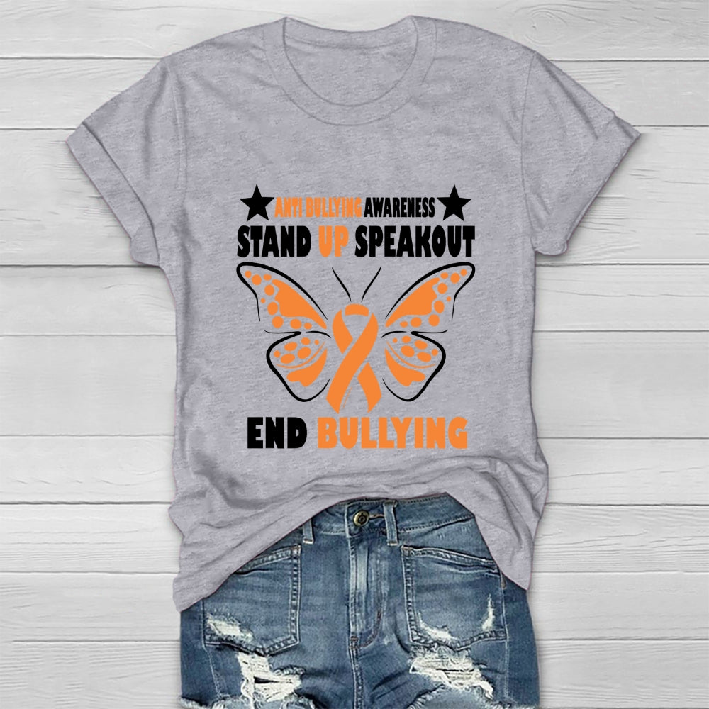 Anti Bullying Stand Up Speak Out Bully Awareness Healthwear T-shirt