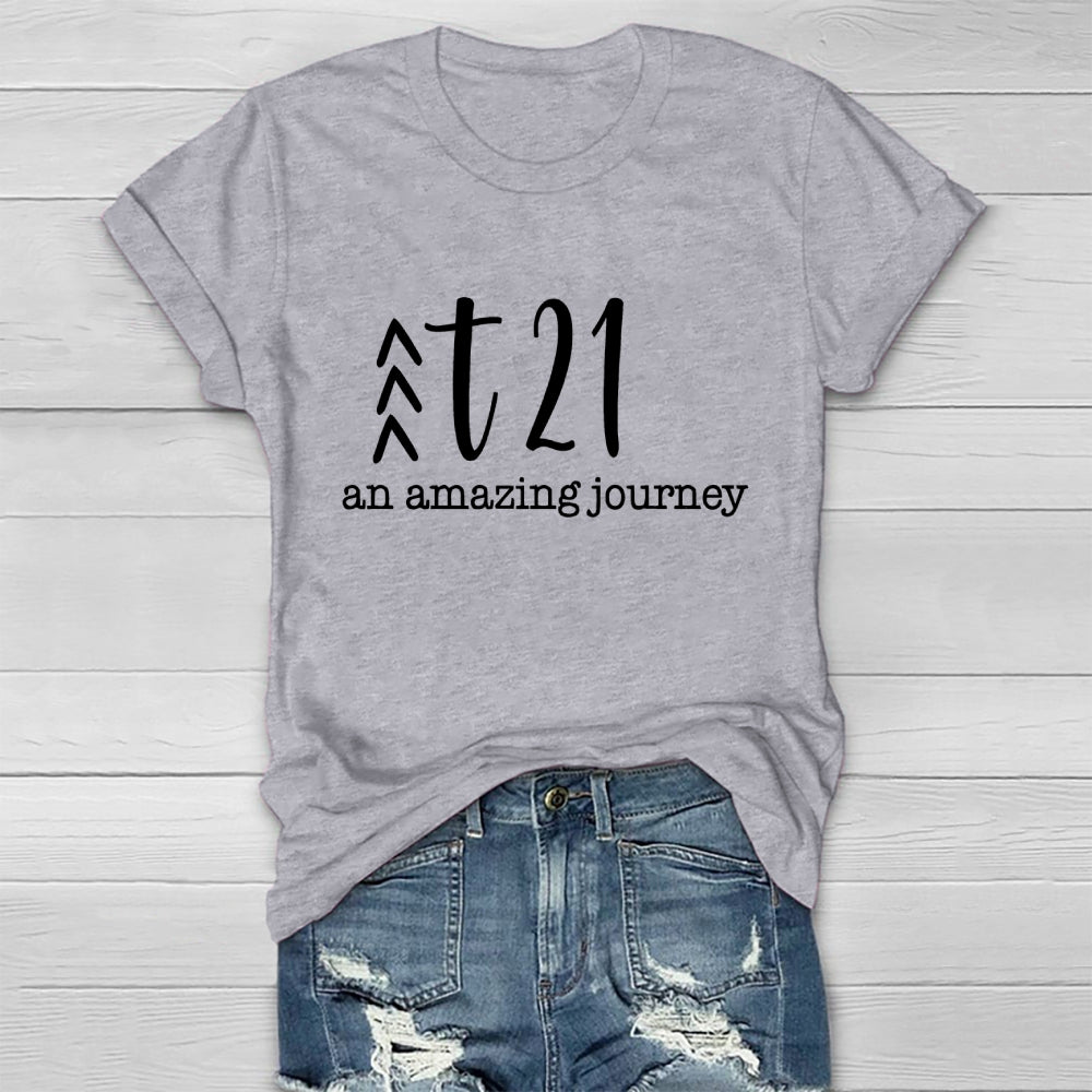 T21 An Amazing Journey  Healthwear T-shirt