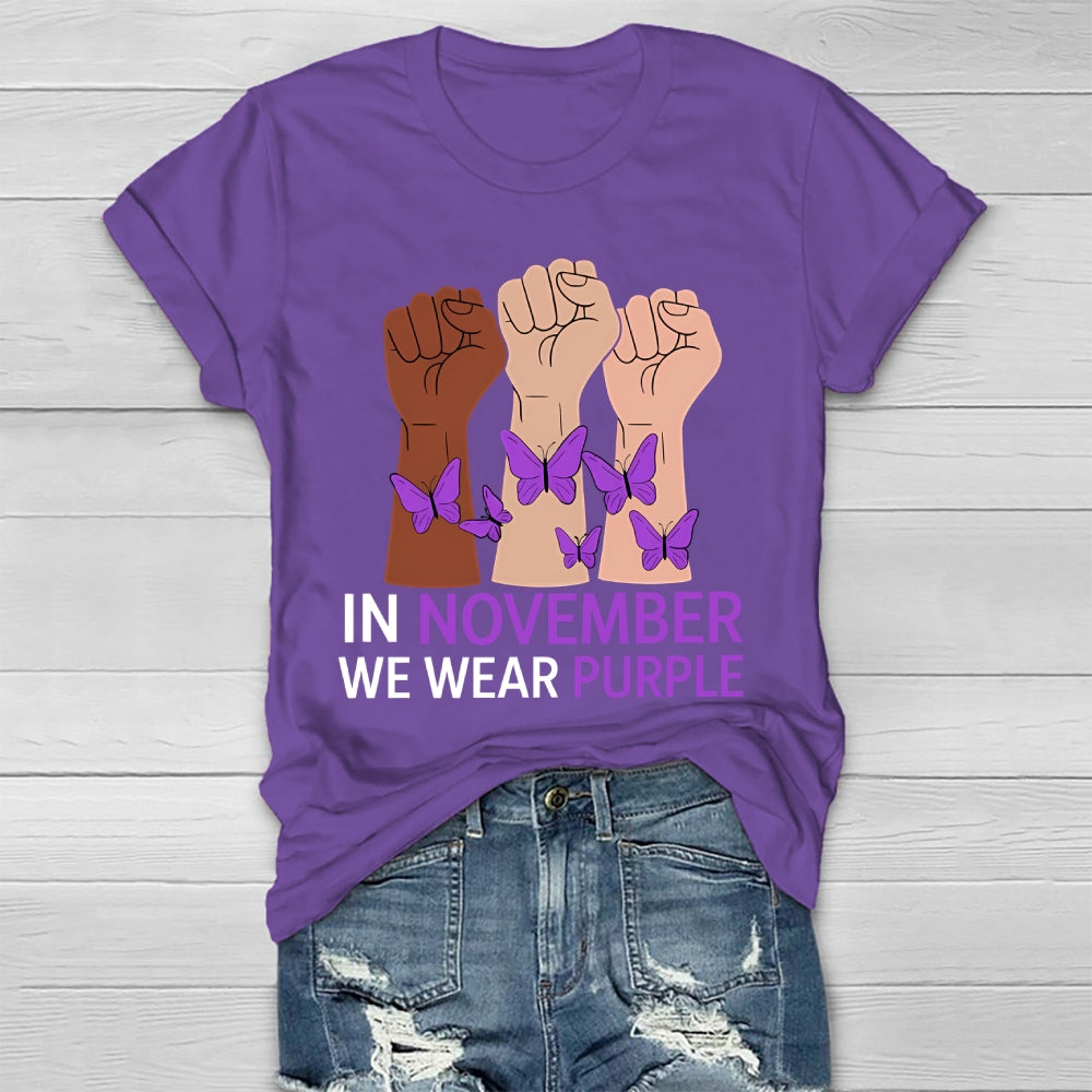 In November We Wear Purple Healthwear T-shirt