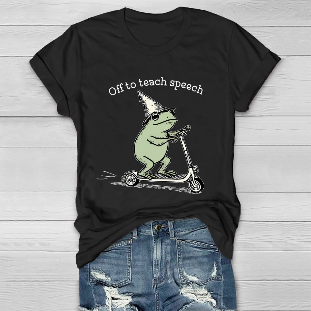 Off To Teach Speech Healthwear T-shirt
