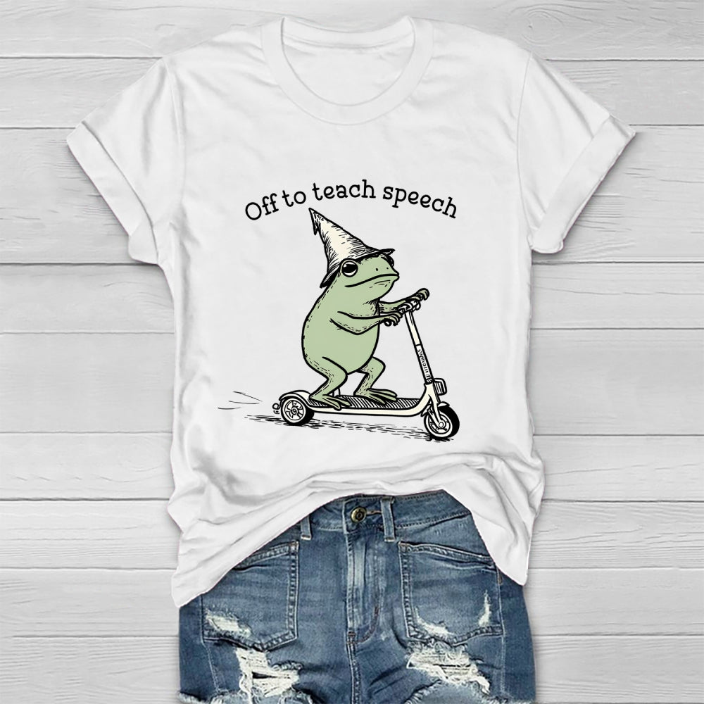Off To Teach Speech Healthwear T-shirt