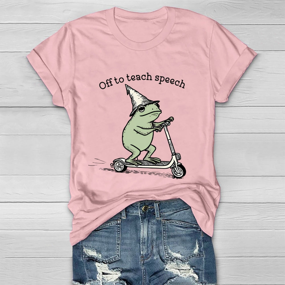 Off To Teach Speech Healthwear T-shirt