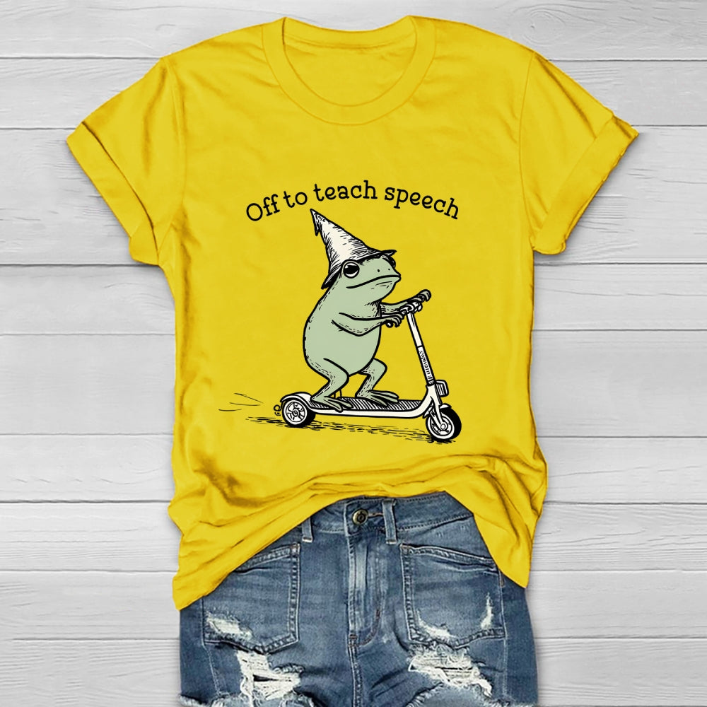 Off To Teach Speech Healthwear T-shirt