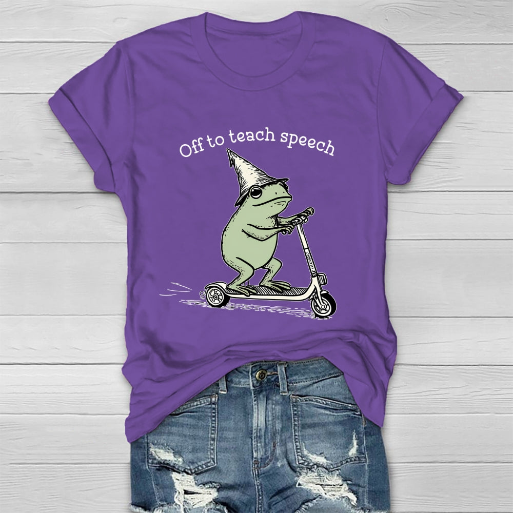 Off To Teach Speech Healthwear T-shirt