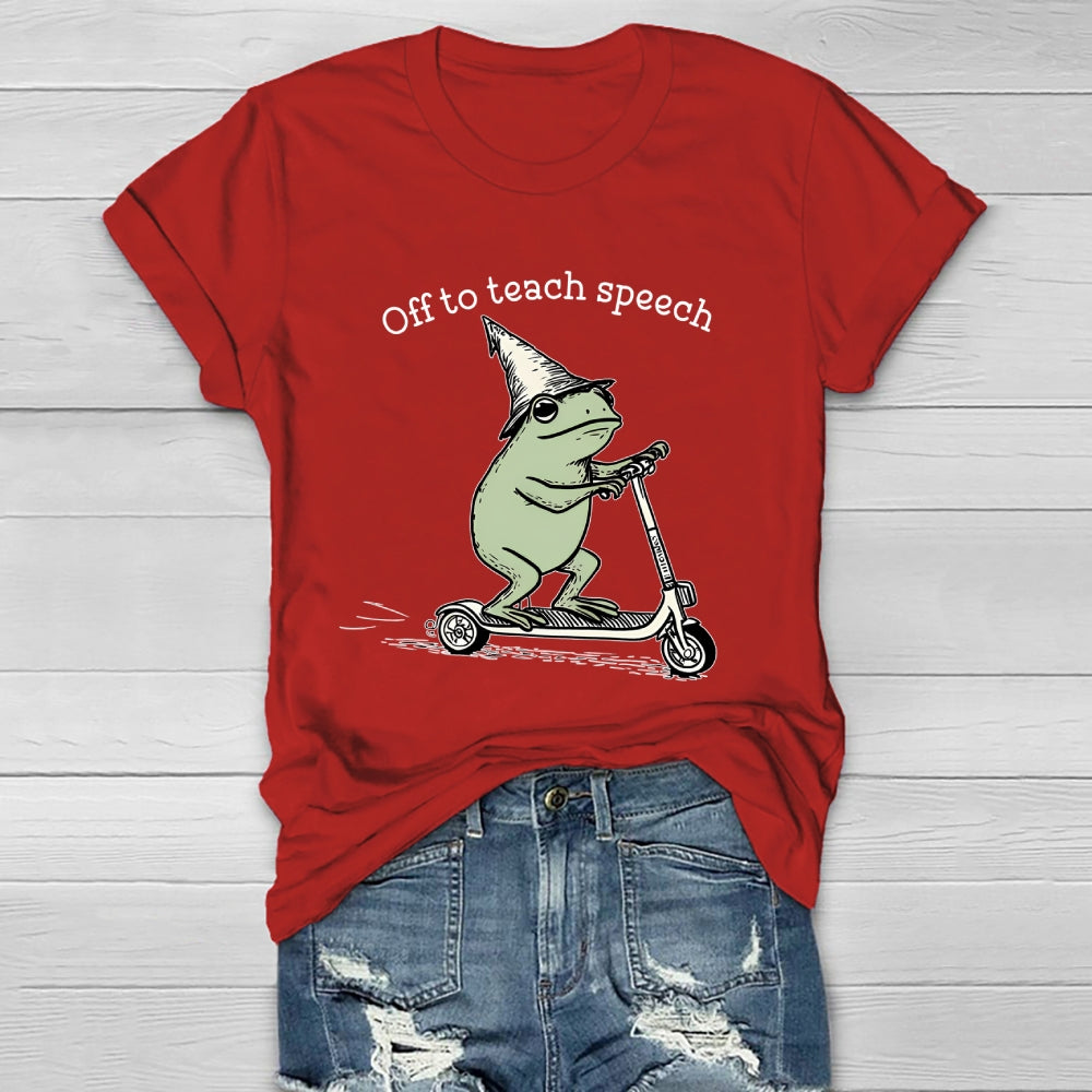Off To Teach Speech Healthwear T-shirt