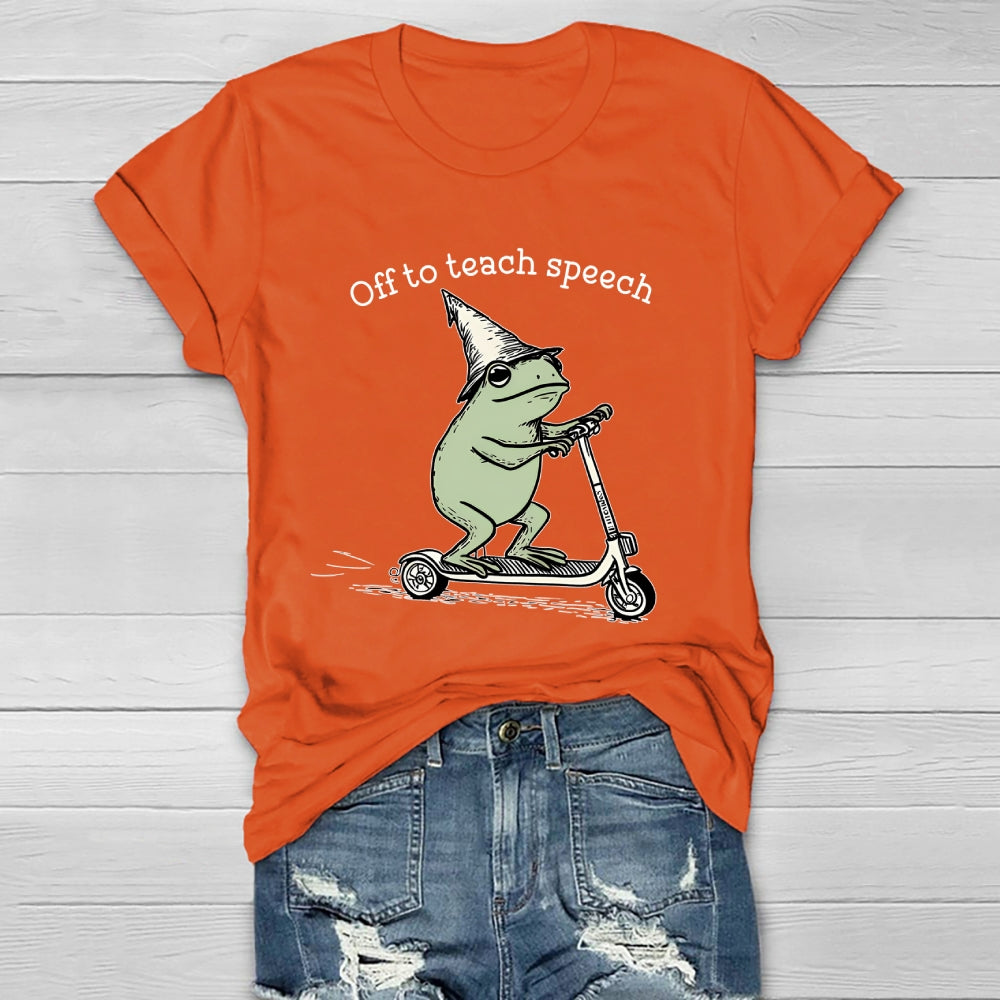 Off To Teach Speech Healthwear T-shirt