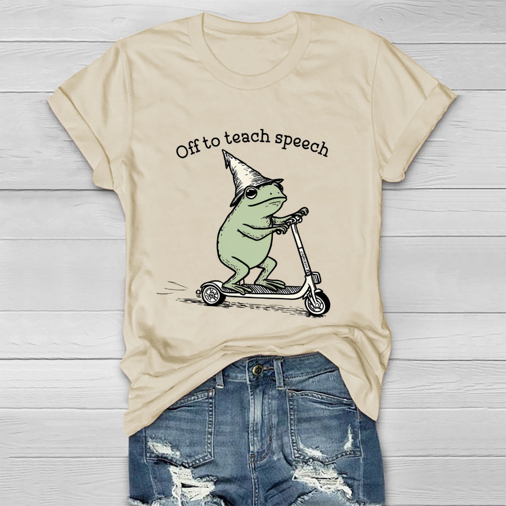 Off To Teach Speech Healthwear T-shirt