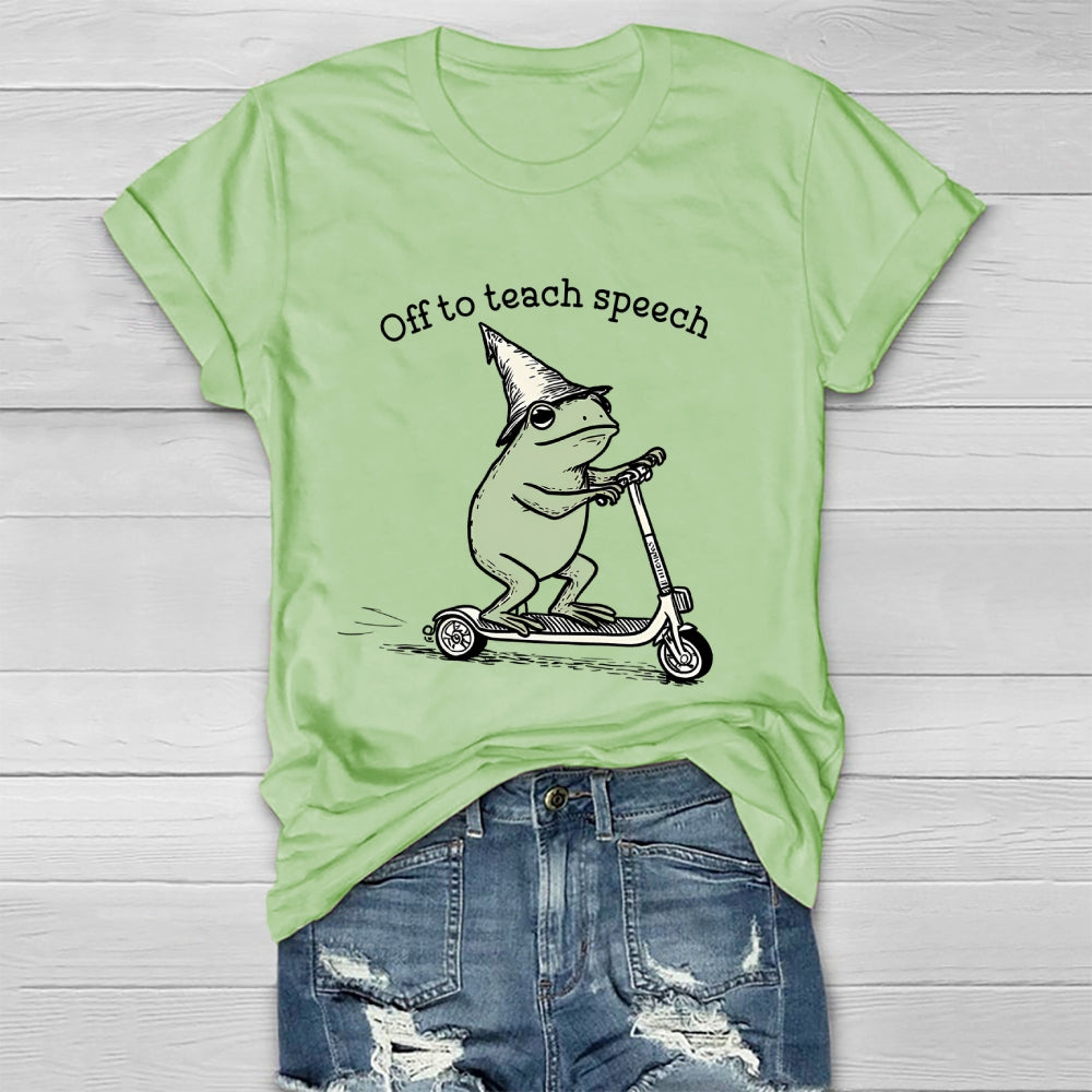 Off To Teach Speech Healthwear T-shirt