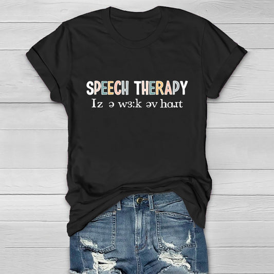 Speech Therapy Healthwear T-shirt