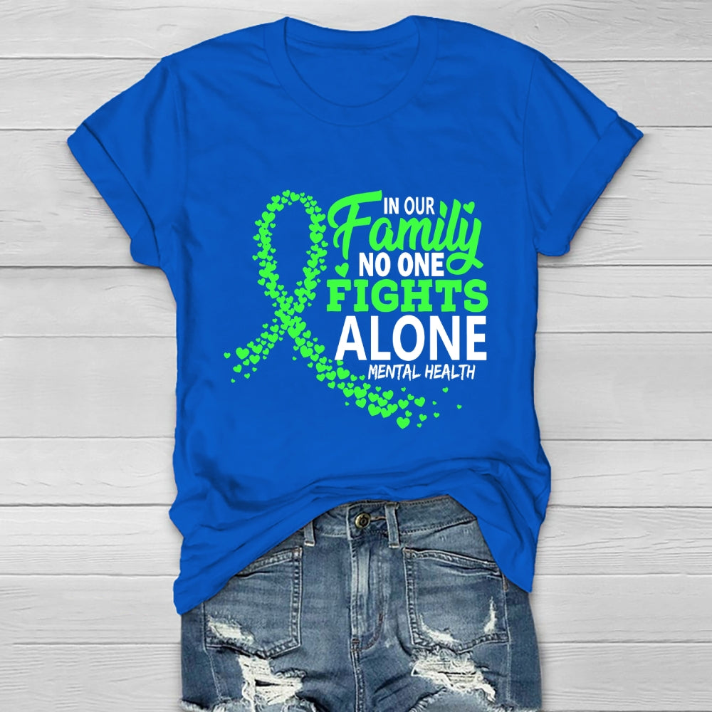 In Our Family No One Fight Alone  Healthwear T-shirt