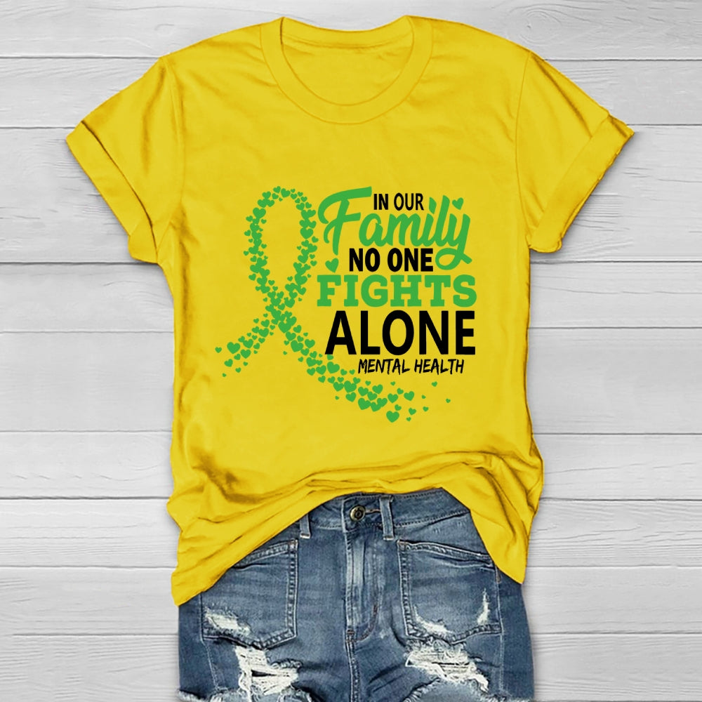 In Our Family No One Fight Alone  Healthwear T-shirt