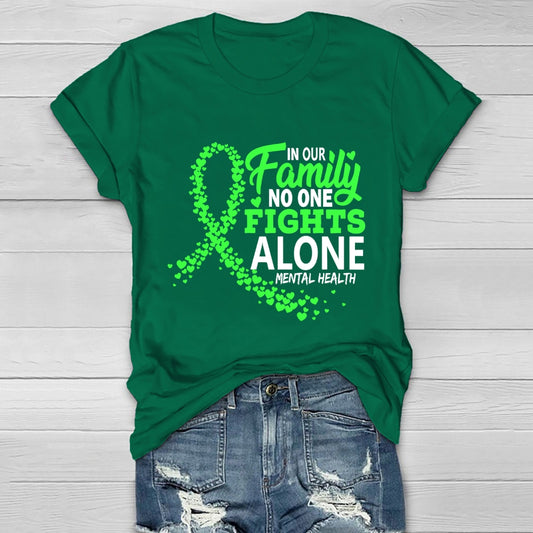 In Our Family No One Fight Alone  Healthwear T-shirt