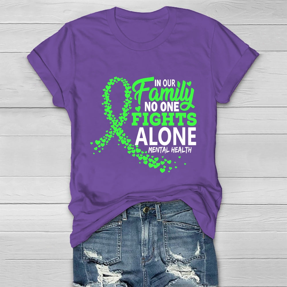 In Our Family No One Fight Alone  Healthwear T-shirt