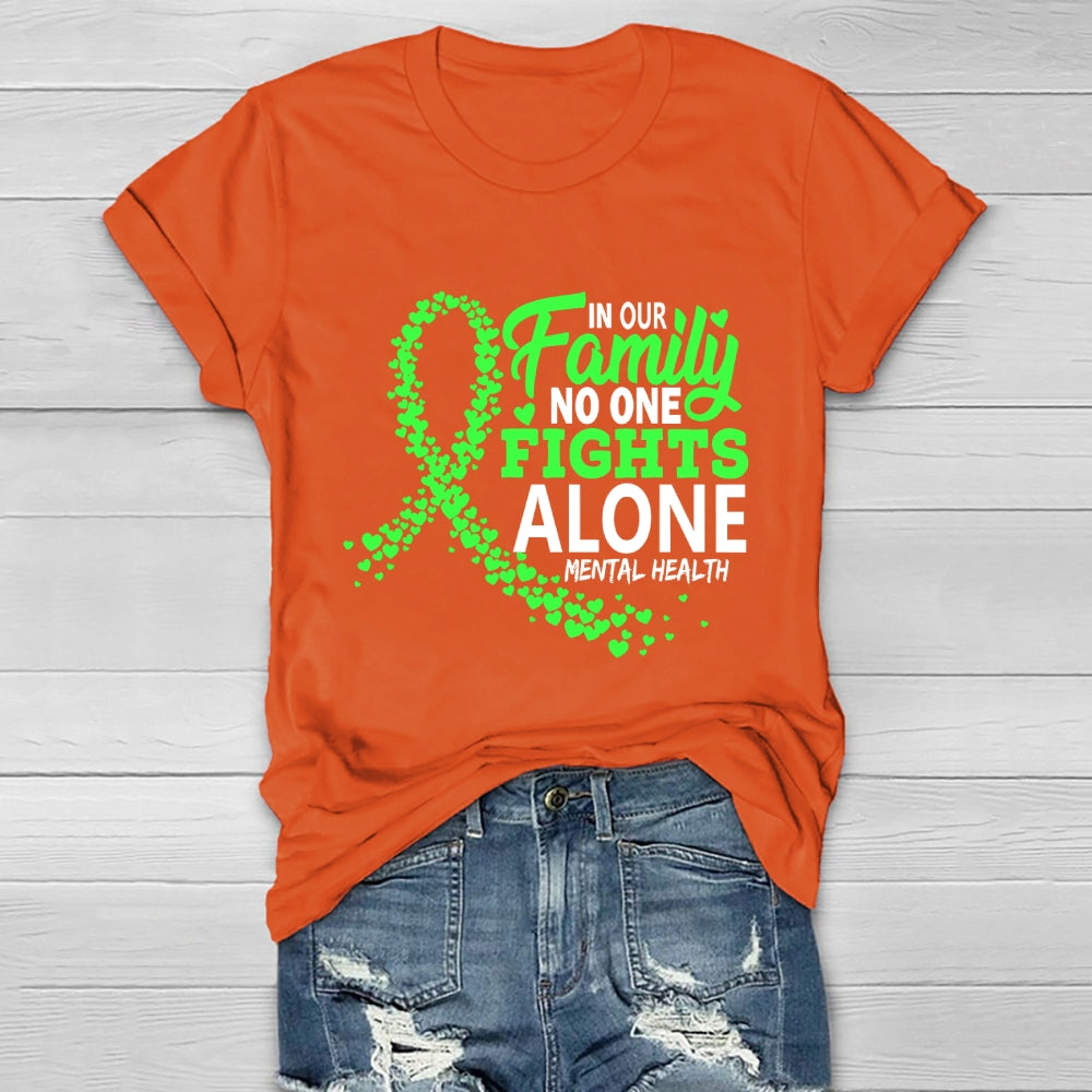 In Our Family No One Fight Alone  Healthwear T-shirt