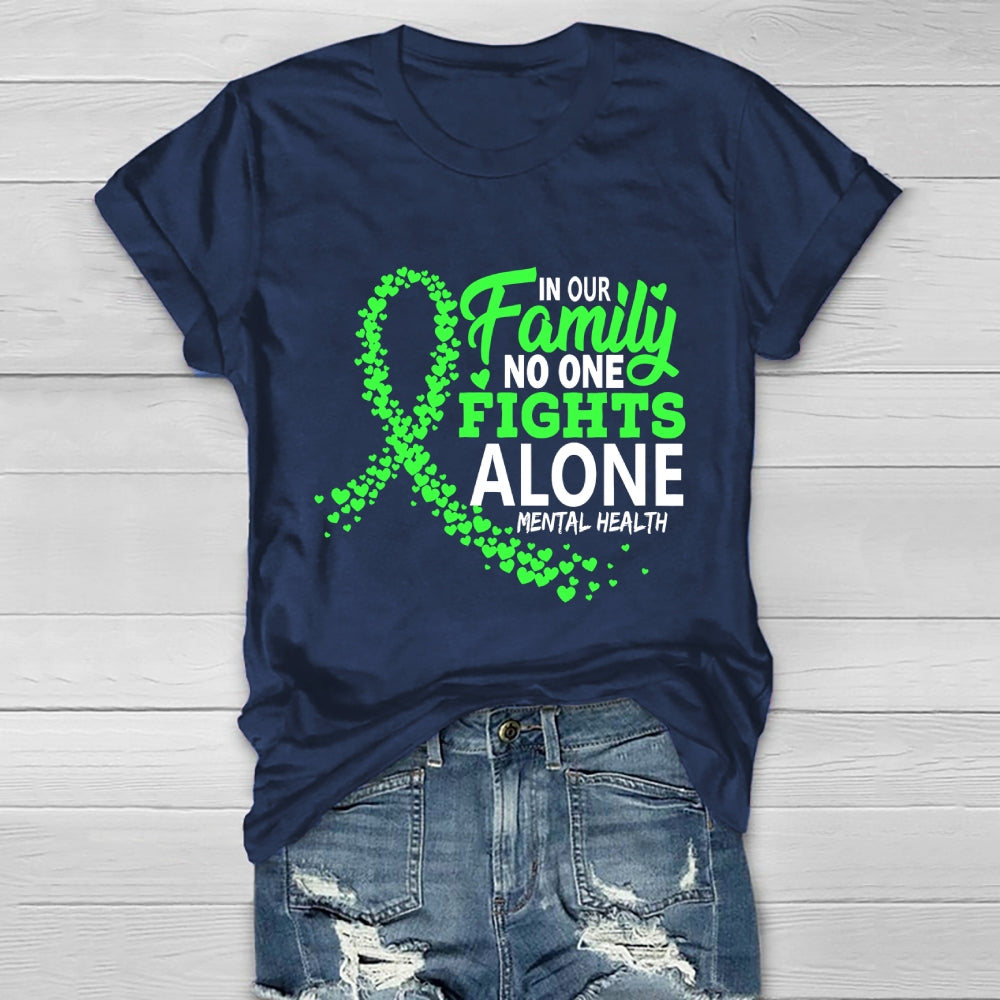 In Our Family No One Fight Alone  Healthwear T-shirt