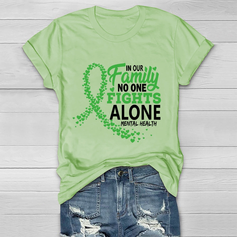 In Our Family No One Fight Alone  Healthwear T-shirt