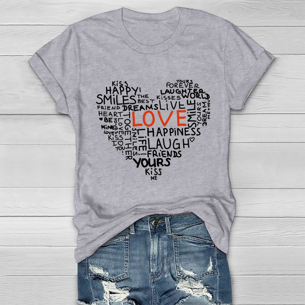 Love With A Kiss Healthwear T-shirt
