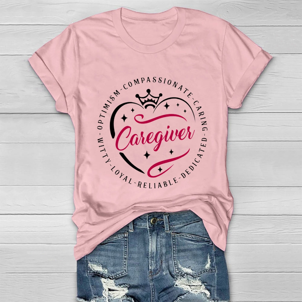 Caregiver Crown Healthwear T-shirt