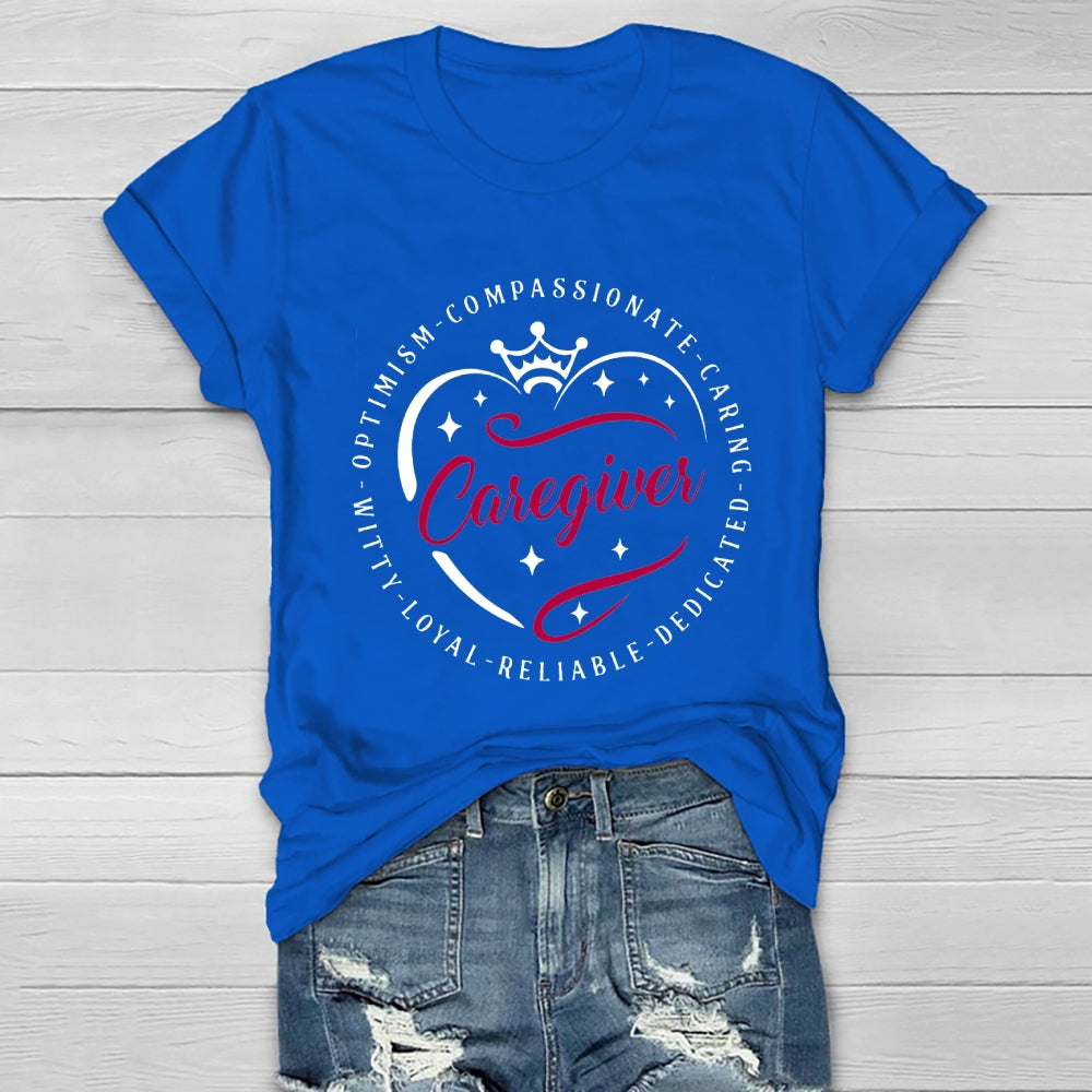 Caregiver Crown Healthwear T-shirt