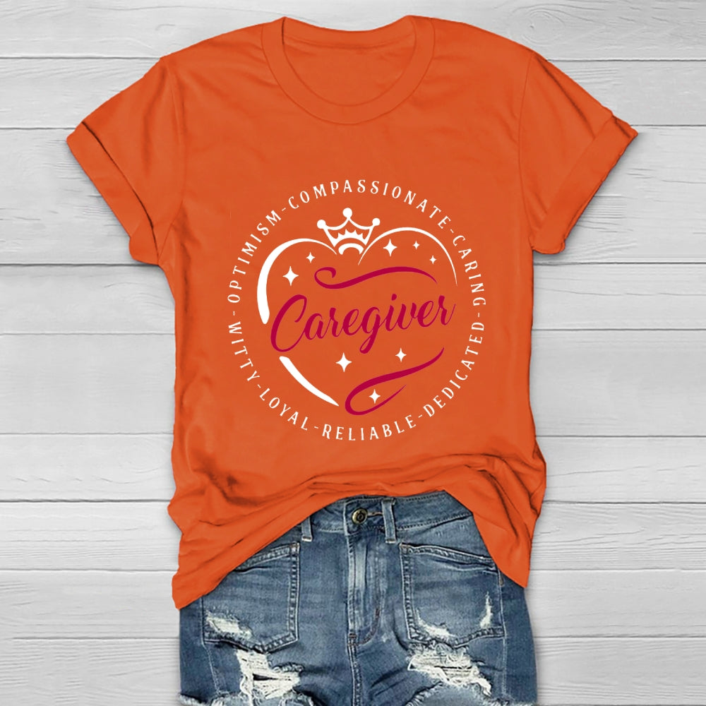 Caregiver Crown Healthwear T-shirt