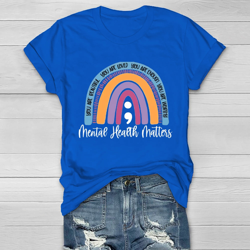 You Are Enough Mental Health Matters Healthwear T-shirt