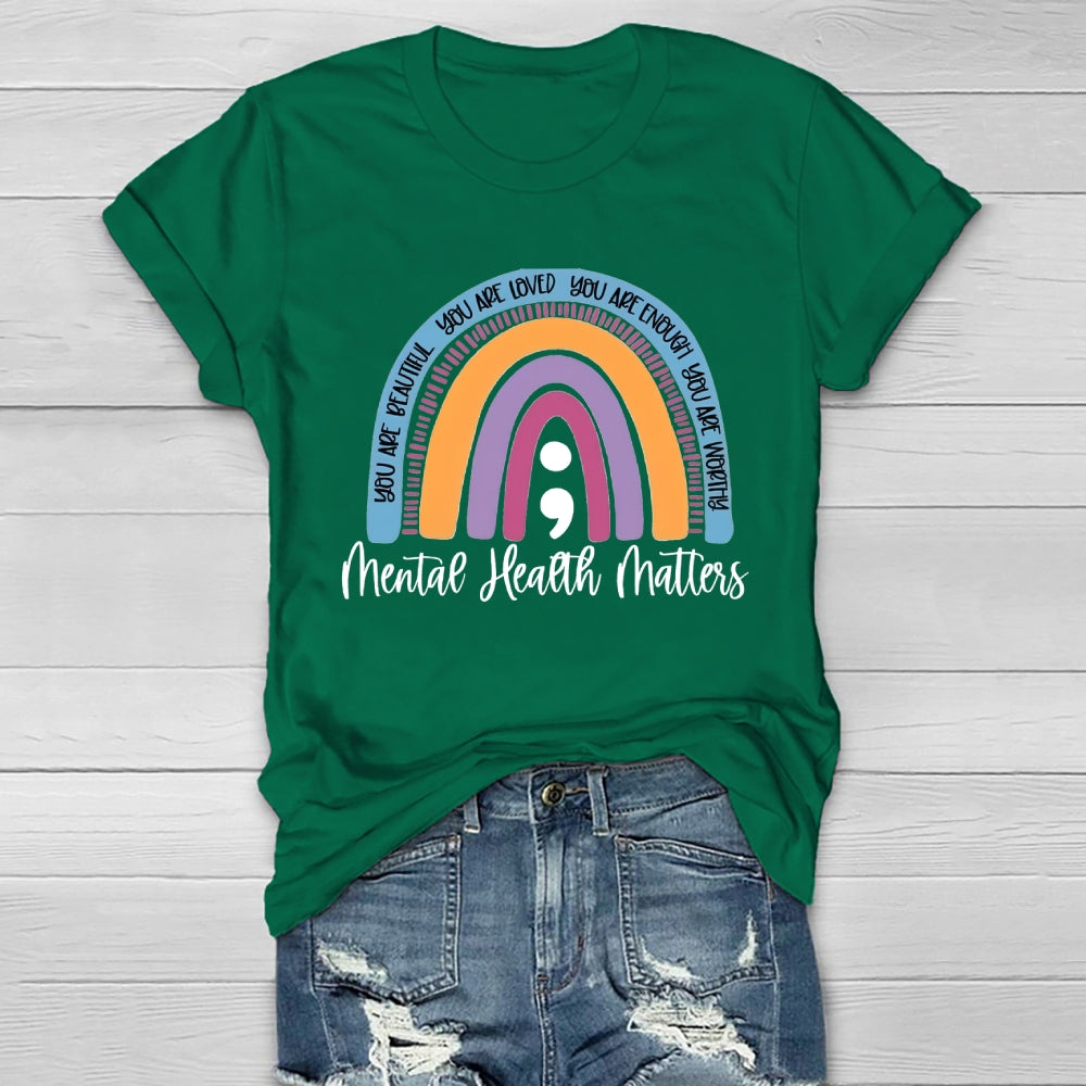 You Are Enough Mental Health Matters Healthwear T-shirt