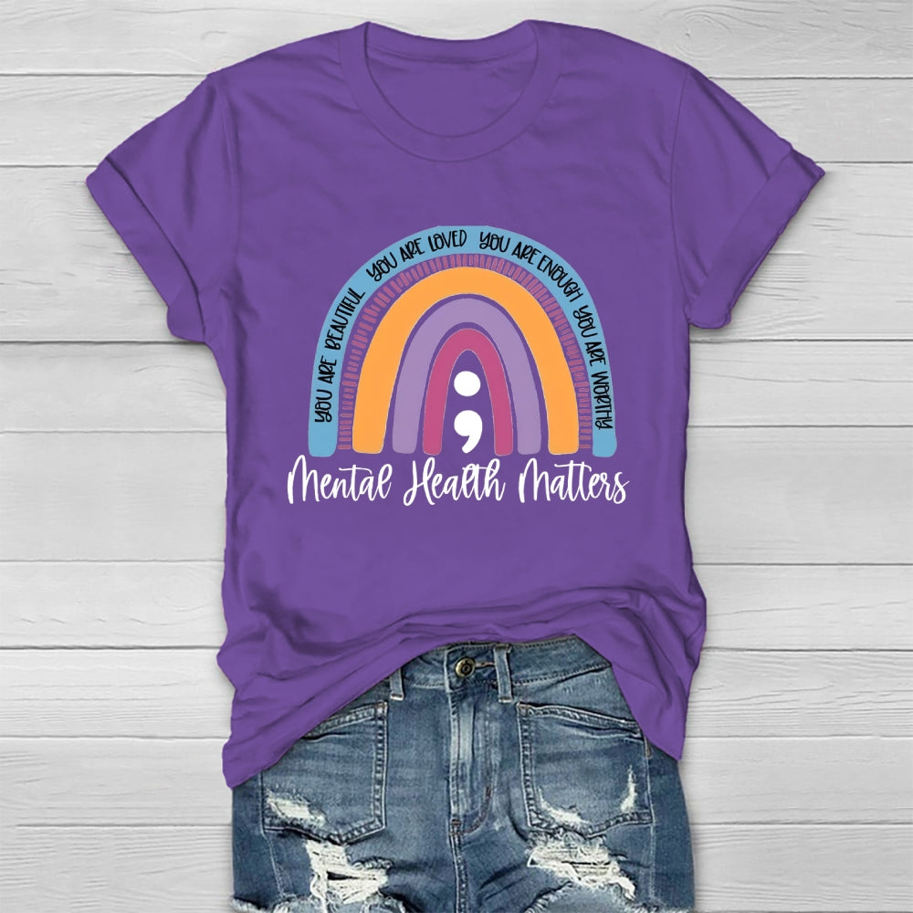 You Are Enough Mental Health Matters Healthwear T-shirt