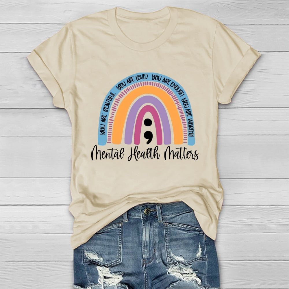 You Are Enough Mental Health Matters Healthwear T-shirt