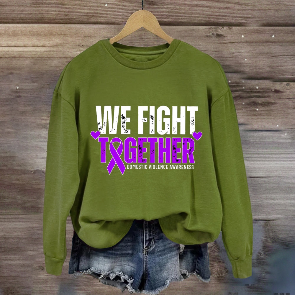 We Fight Together Down Syndrome Awareness Sweatshirt