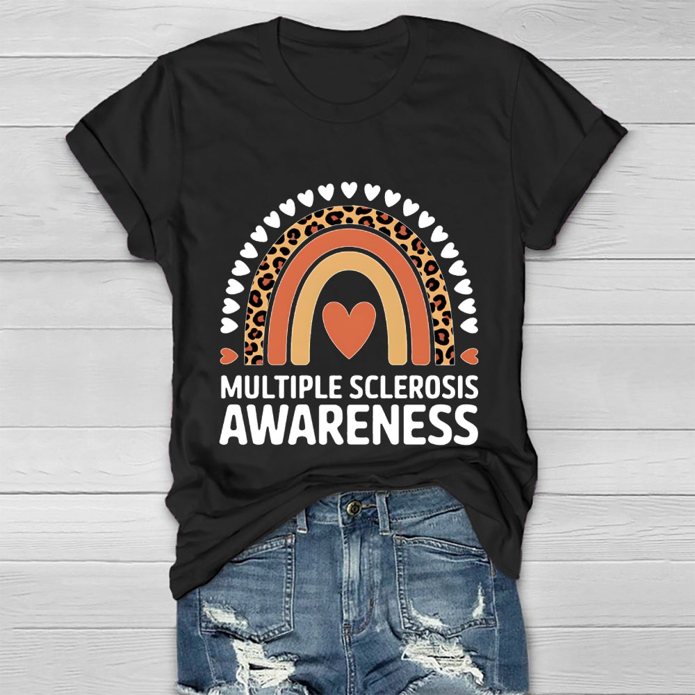 Multiple Sclerosis Awareness Rainbow Healthwear T-shirt